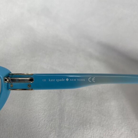 Kate Spade Black Teal Blue Interior Cat Eye Eyeglasses Stephie 0JRH 49 15 135 - Picture 7 of 9